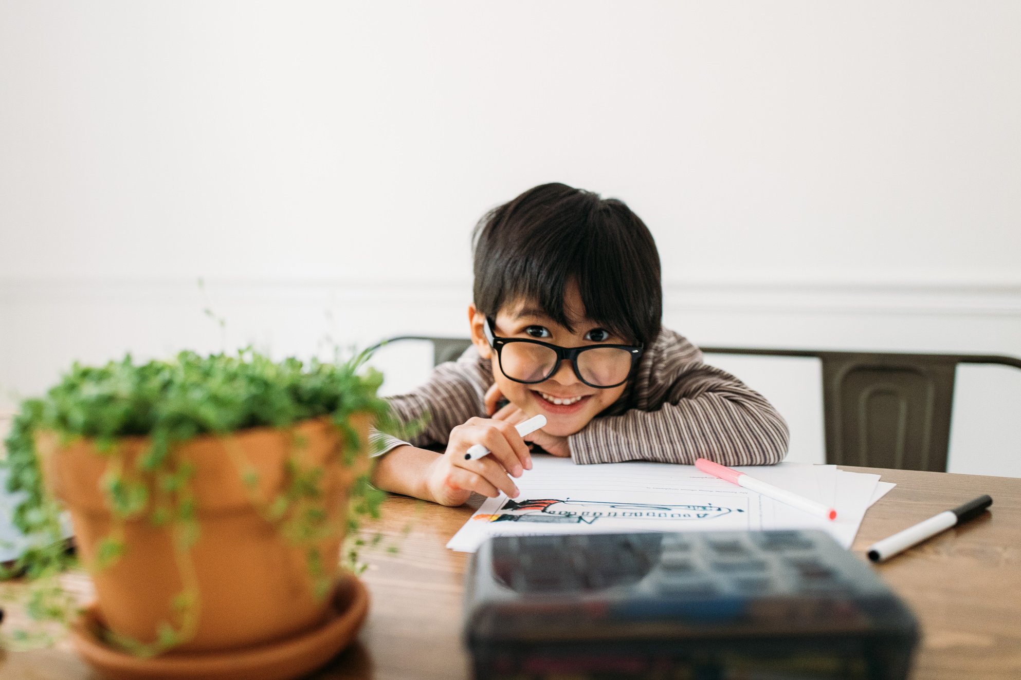 Kid Learning from Home